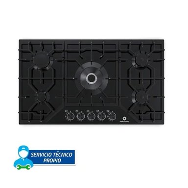 ENCIMERA INDURAMA EGASI-905CGNE 5 QUEMADORES A GAS NEGRO - 3
