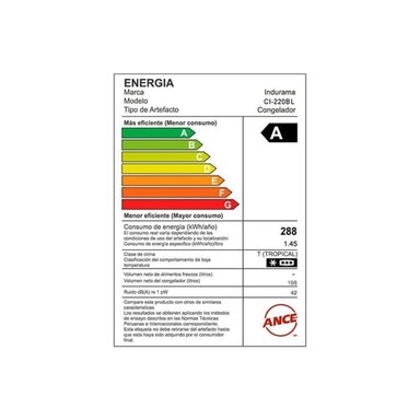 CONGELADORA INDURAMA 198L DEFROST CI-220BL BLANCO - 4