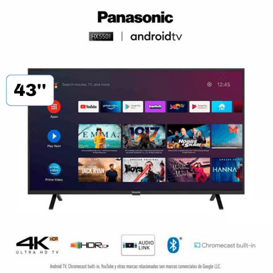 TV PANASONIC 43" TC-43HX550P LCD 4K UHD SMART - 1