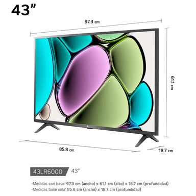 TELEVISOR  LG 43'' 43LR6000PSA FHD SMART TV WEBOS - 2