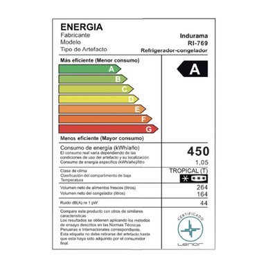REFRIGERADORA INDURAMA RI-769 428 LT - 8