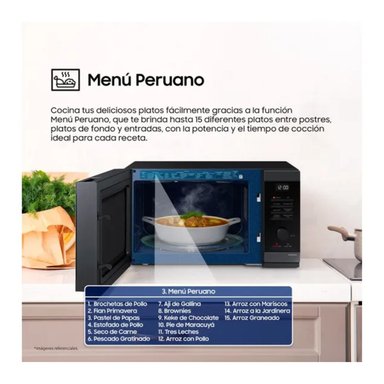 MICROONDAS SAMSUNG 32L MG32DG4524AGPE CHEF CON DORADOR - 6