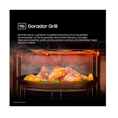 MICROONDAS SAMSUNG 32L MG32DG4524AGPE CHEF CON DORADOR - 8