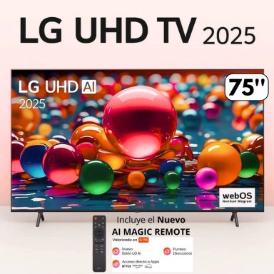 TELEVISOR 75 LG 75UA8000PSB SMART TV UHD 4K THINQ AI + MAGIC REMOTE 2025