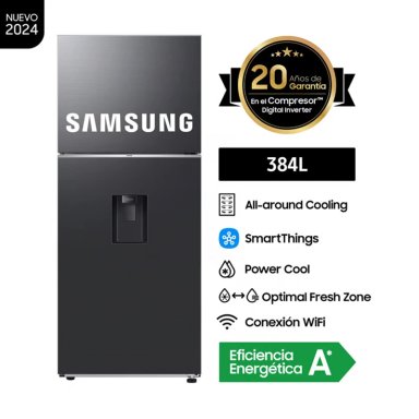 REFRIGERADORA SAMSUNG RT38DG6730B1PE  384L NO FROST NEGRO - 1