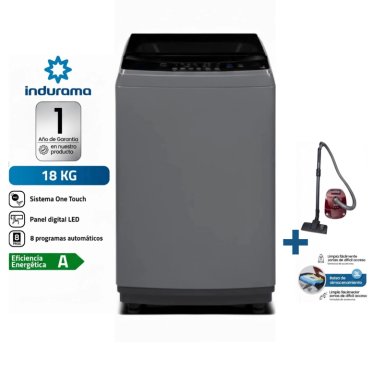 LAVADORA CARGA SUPERIOR 18KG GRIS LRI-18DGR + ASPIRADORA SAMSUNG VCC4190V3KXZS 2000W