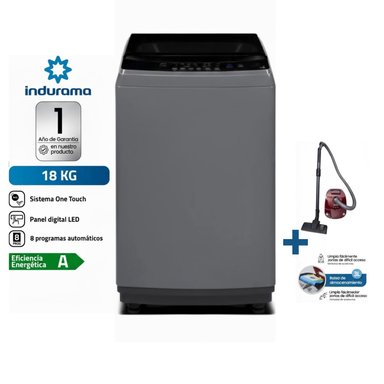 LAVADORA CARGA SUPERIOR 18KG GRIS LRI-18DGR + ASPIRADORA SAMSUNG VCC4190V3KXZS 2000W - 1