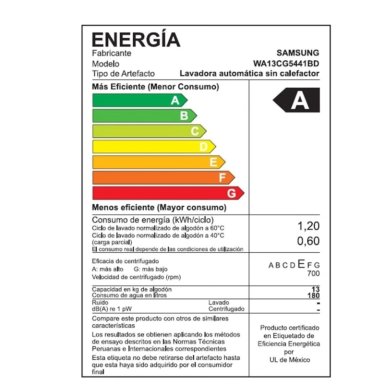LAVADORA SAMSUNG 13KG WA13CG5441BD CARGA SUPERIOR ECOBUBBLE + ASPIRADORA SAMSUNG VCC4190V3KXZS 2000W - 7