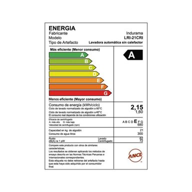 LAVADORA INDURAMA 21KG CARGA SUPERIOR LRI-21CRI + ASPIRADORA SAMSUNG VCC4190V3KXZS 2000W - 7