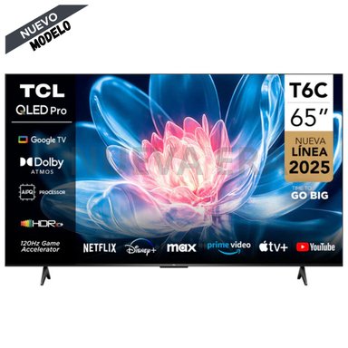 TELEVISOR TCL 65 QLED 4K 65T6C GOOGLE TV