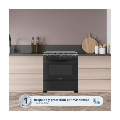 COCINA A GAS MABE 6 QUEMADORES CMP3020FN1 NEGRO - 9