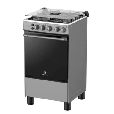 COCINA DE PIE A GAS INDURAMA MATISSE 4 HORNILLAS GRIS - 3