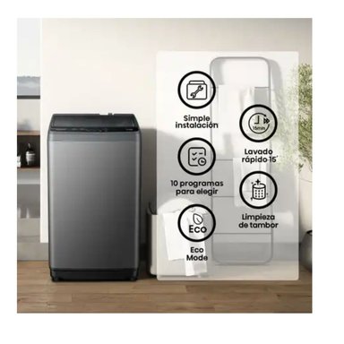LAVADORA HISENSE CARGA SUPERIOR 10.5KG WT1D1030UT - 6
