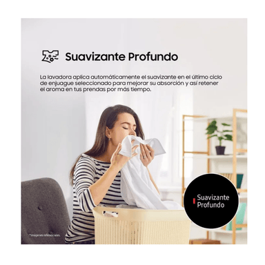 LAVADORA SAMSUNG 19KG ECOBUBBLE WA40F19E7CPE GRIS GRAFITO - 10
