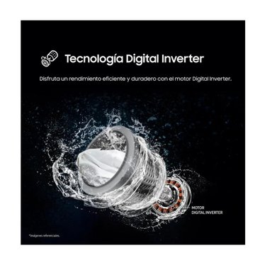 LAVADORA SAMSUNG 13KG ECOBUBBLE WA40F13E4CPE GRIS GRAFITO - 8