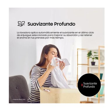 LAVADORA SAMSUNG 13KG ECOBUBBLE WA40F13E4CPE GRIS GRAFITO - 10