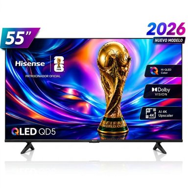 TELEVISOR HISENSE SMART TV 55 QLED 4K UHD 55QD5SV - 1