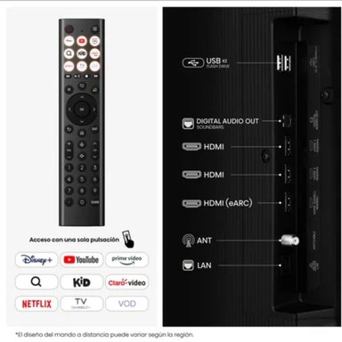 TELEVISOR HISENSE SMART TV 55 QLED 4K UHD 55QD5SV - 6