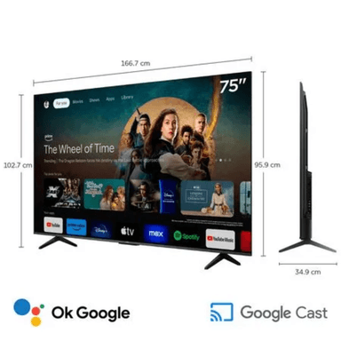 TELEVISOR TCL QLED 75 75T6C UHD 4K SMART TV + RACK + ANTENA DIGITAL - 2