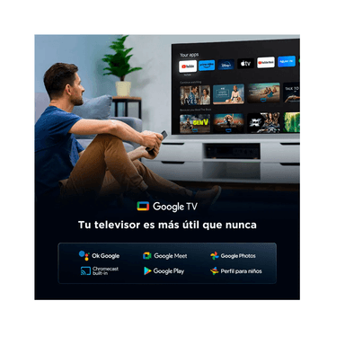 TELEVISOR TCL QLED 75 75T6C UHD 4K SMART TV + RACK + ANTENA DIGITAL - 4
