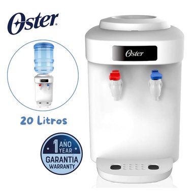 DISPENSADOR DE AGUA OSTER® 20L CON CAÑO DE AGUA FRÍA Y CALIENTE