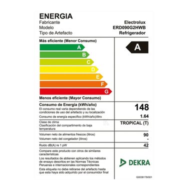 FRIGOBAR ELECTROLUX PREMIUM BLACK DE 90 LITROS ERD090G2HWB - 3