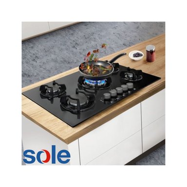 COCINA EMPOTRABLE SOLE VIDRIO TEMPLADO DE 5 HORNILLAS 86 CM SOLCO033 - 4