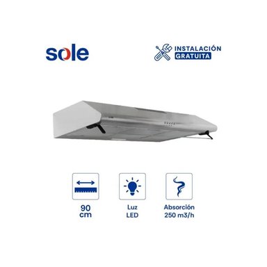 CAMPANA SOLE EXTRACTORA TURE22CO 90CM