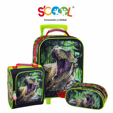SCOOL MAGIC SET MALETA EVA 3D SATIN GDE JURASSICB804016 - 1
