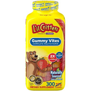 GUMMY VITES - SUPLEMENTO MULTIVITAMÍNICO MASTICABLE PARA NIÑOS, 300 UNIDADES