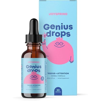GENIUS DROPS - SUPLEMENTO CEREBRAL PARA NIÑOS SUPLEMENTOS DE ENFOQUE Y ATENCIÓN PARA NIÑOS APOYAN LA FUNCIÓN CEREBRAL SALUDABLE