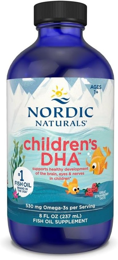 NORDIC NATURALS DHA PARA NIÑOS OMEGA 3 SABOR FRESA 8 OZ