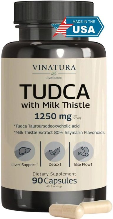 VINATURA TUDCA SALES BILIARES CON CARDO MARIANO 1250 MG