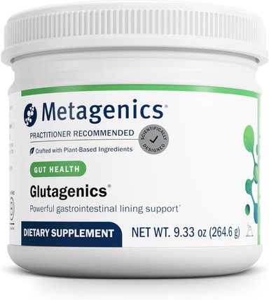 METAGENICS GLUTAGENICS 264.6 G – SOPORTE AVANZADO PARA LA SALUD GASTROINTESTINAL – FÓRMULA PROFESIONAL CON L-GLUTAMINA