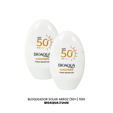 BLOQUEADOR SOLAR ARROZ50+ 50G - BIOAQUA 2UND - 2