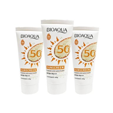 BLOQUEADOR SOLAR 50+ DE ARROZ 60G - BIOAQUA 3UND
