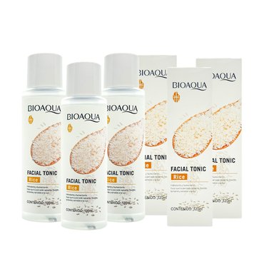 LOCIÓN TÓNICA DE ARROZ 120ML - BIOAQUA 3 UND