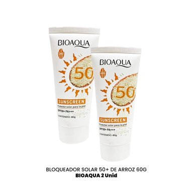 BLOQUEADOR SOLAR 50+ DE ARROZ 60G - BIOAQUA 2UND - 2