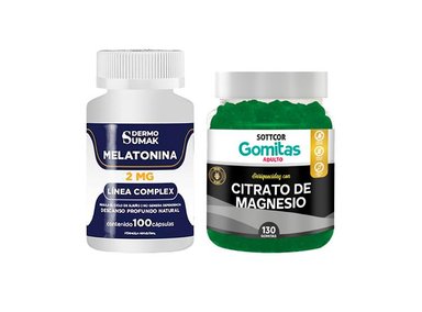 MELATONINA COMPLEX 2MG - 100 CAP - DERMO SUMAK|GOMITAS DE MAGNESIO SOTTCOR