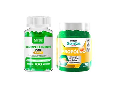 B COMPLEX INMNUNE 300MG - 100 CAP - DERMO SUMAK|GOMITAS DE PROPOLIO