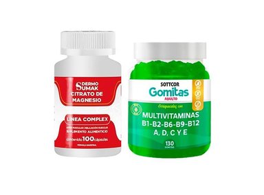 CITRATO COMPLEX 100 CAP - DERMO SUMAK|GOMITAS MULTIVITAMINAS ADULTO