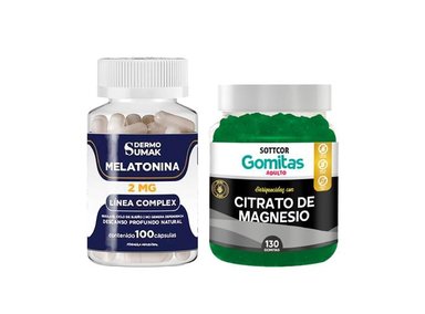 MELATONINA 2MG - 100 CAP - DERMO SUMAK|GOMITAS DE MAGNESIO SOTTCOR