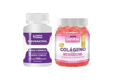 RESVERATROL COMPLEX - 100 CAP - DERMO SUMAK|GOMITAS DE COLÁGENO Y BIOTINA