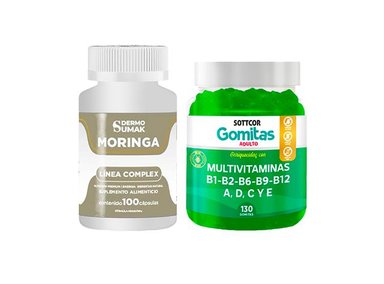 MORINGA COMPLEX 100 CAP - DERMO SUMAK|GOMITAS MULTIVITAMINAS ADULTO