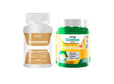 GANODERMA COMPLEX 100 CAP - DERMO SUMAK|GOMITAS DE PROPOLIO