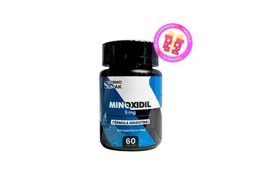MINOXIDIL 5MG PREMIUN 60 CÁPSULAS - DERMOSUMAK + REGALO