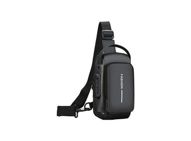 MORRAL ELEGANTE DE HOMBRE SPORT NEGRO