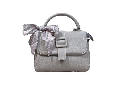 CARTERA Y BANDOLERA CON DETALLES GRIS