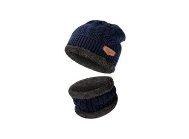GORRA CON CUELLERA PARA INVIERNO UNISEX AZUL