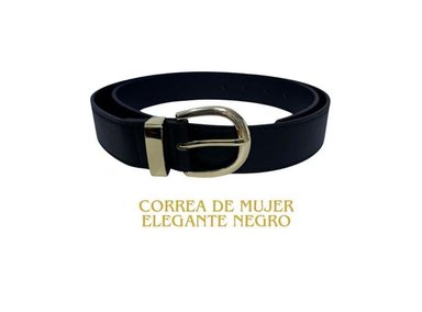 CORREA DE MUJER ELEGANTE NEGRO